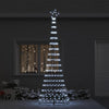 LED juletre med stativ Kaldhvit 100.5 x 100.5 x 302.5 cm Metall