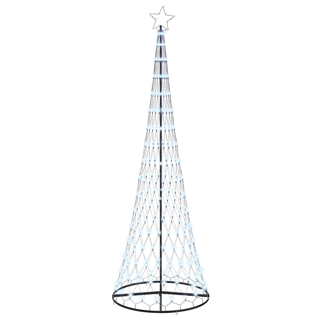 LED juletre med stativ Kaldhvit 100.5 x 100.5 x 302.5 cm Metall
