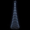 LED juletre med stativ Kaldhvit 100.5 x 100.5 x 302.5 cm Metall