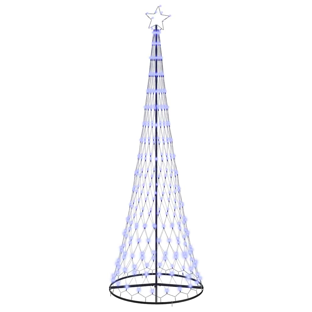 LED juletre med 350 LED Blå 100.5 x 100.5 x 302.5 cm Metall