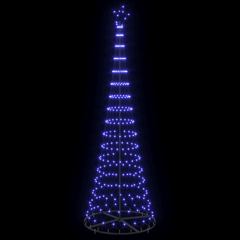 LED juletre med 350 LED Blå 100.5 x 100.5 x 302.5 cm Metall