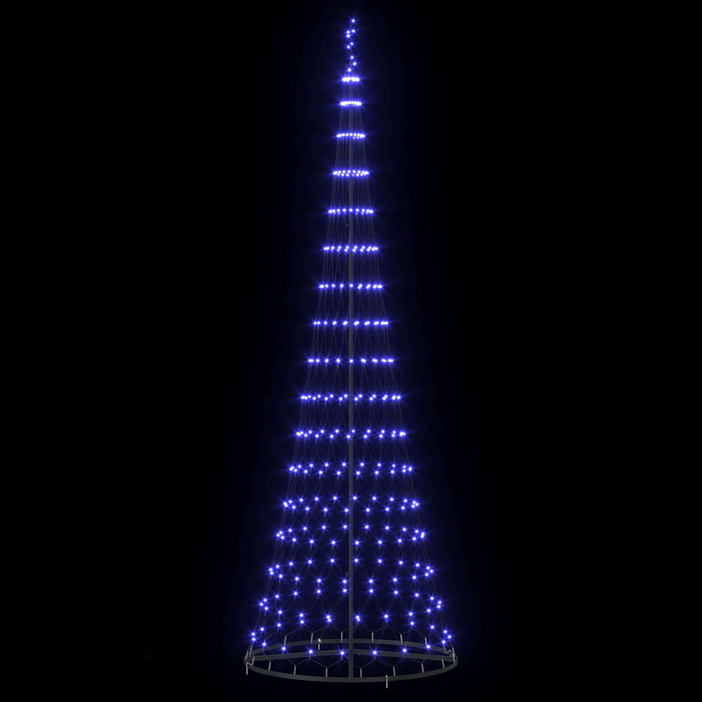 LED juletre med 350 LED Blå 100.5 x 100.5 x 302.5 cm Metall