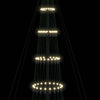 LED juletre med 450 LED Varmhvit 138.5 x 138.5 x 399 cm Metall