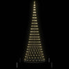 LED juletre med 450 LED Varmhvit 138.5 x 138.5 x 399 cm Metall