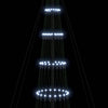 LED juletre med 450 LED Kaldhvit 138.5 x 138.5 x 399 cm Metall