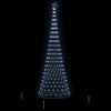LED juletre med 450 LED Kaldhvit 138.5 x 138.5 x 399 cm Metall