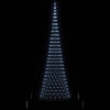 LED juletre med 450 LED Kaldhvit 138.5 x 138.5 x 399 cm Metall