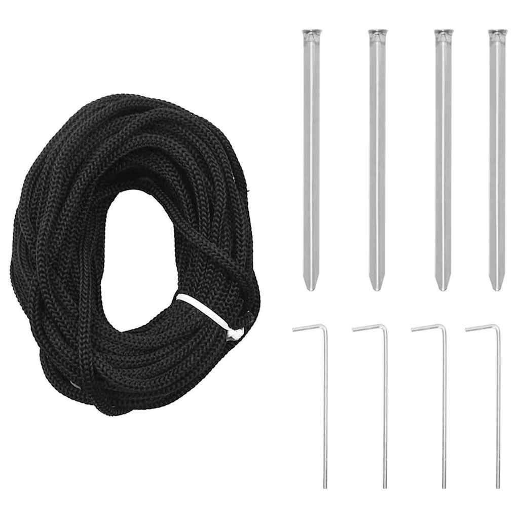 LED juletre med 455 LED med stativ Flerfarget 399 cm Metall