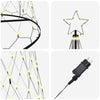 LED juletre med 550 LED Varmhvit 160 x 160 x 500 cm Metall