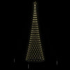 LED juletre med 550 LED Varmhvit 160 x 160 x 500 cm Metall