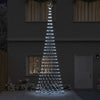 LED juletre med 550 LED Kaldhvit 160 x 160 x 500 cm Metall