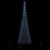 LED juletre med 550 LED Kaldhvit 160 x 160 x 500 cm Metall
