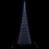 LED juletre med 550 LED Kaldhvit 160 x 160 x 500 cm Metall