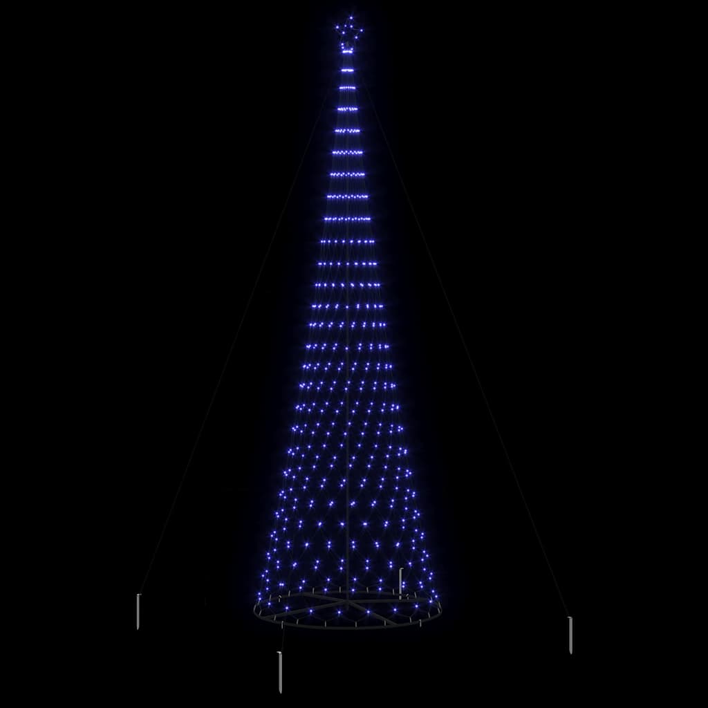 LED juletre med 550 LED Blå 160 x 160 x 500 cm Metall