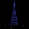 LED juletre med 550 LED Blå 160 x 160 x 500 cm Metall