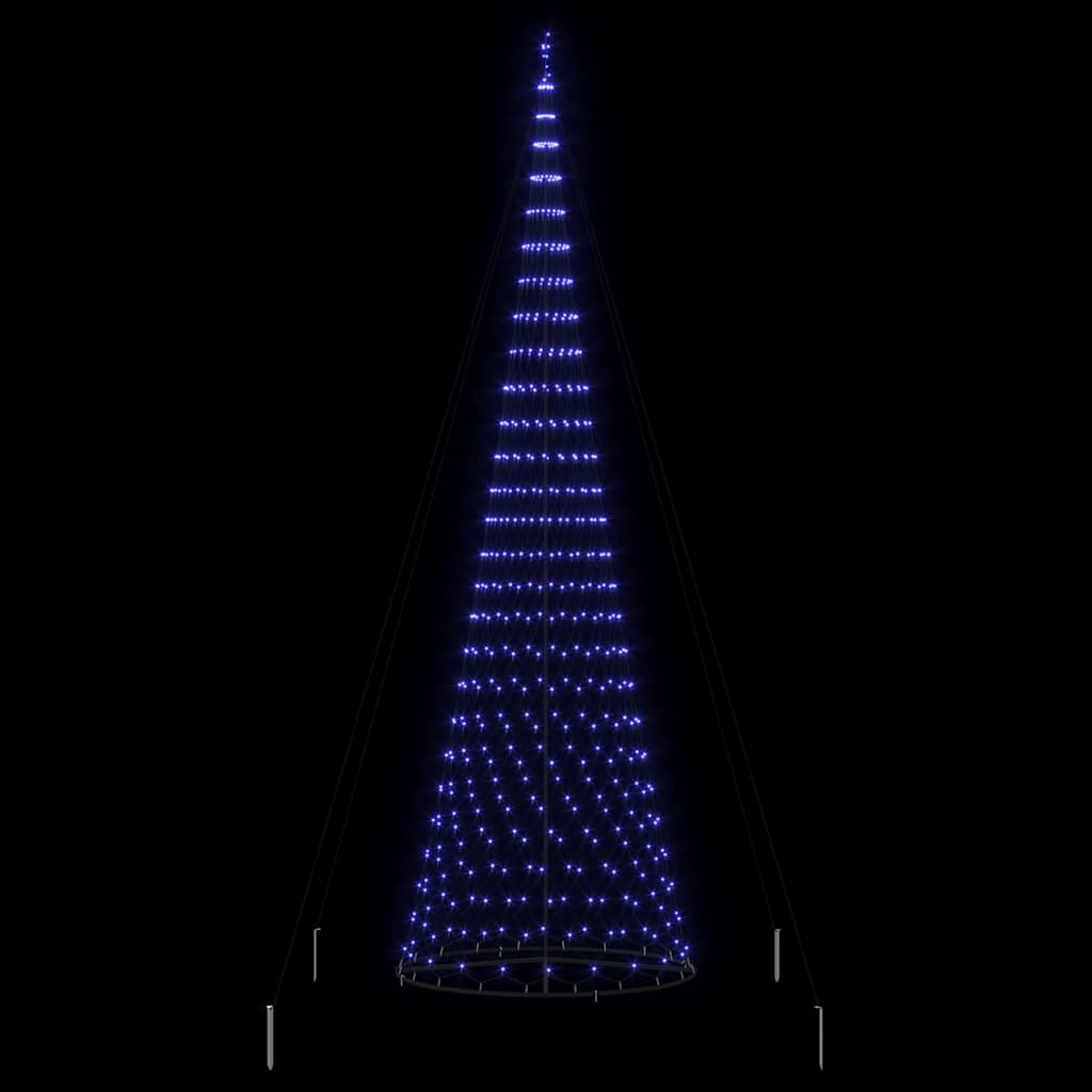 LED juletre med 550 LED Blå 160 x 160 x 500 cm Metall