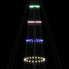 LED juletre med 550 LED Flerfarget 160 x 160 x 500 cm Metall