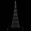 LED juletre med 550 LED Flerfarget 160 x 160 x 500 cm Metall