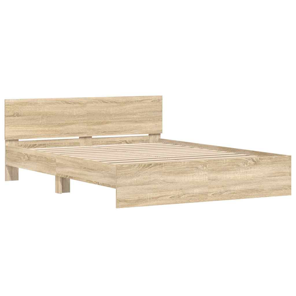 Sengestamme Veggmontert Sonoma 152 x 203 cm Konstruert tre