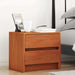 Nattbord med skuff Vokset Brun 40 x 30.5 x 35.5 cm Furu