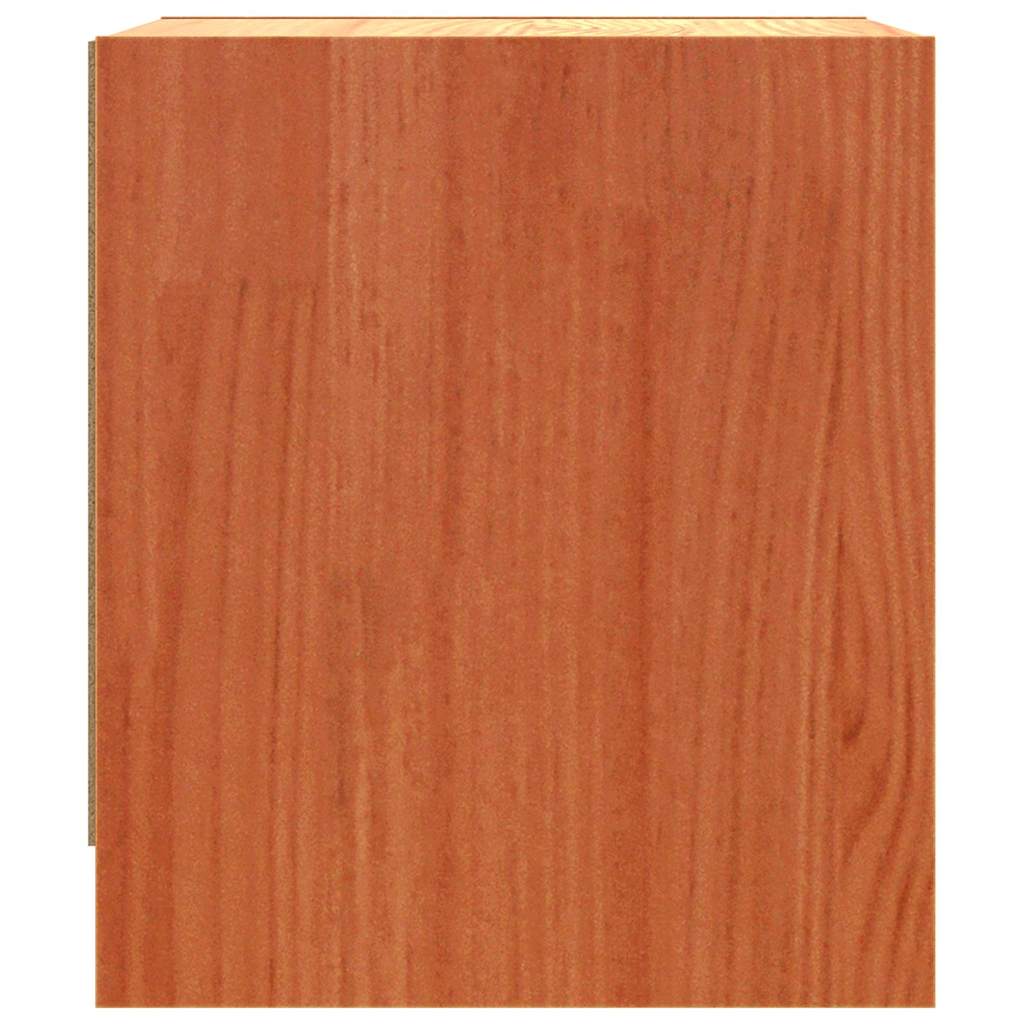 Nattbord med skuff Vokset Brun 40 x 30.5 x 35.5 cm Furu