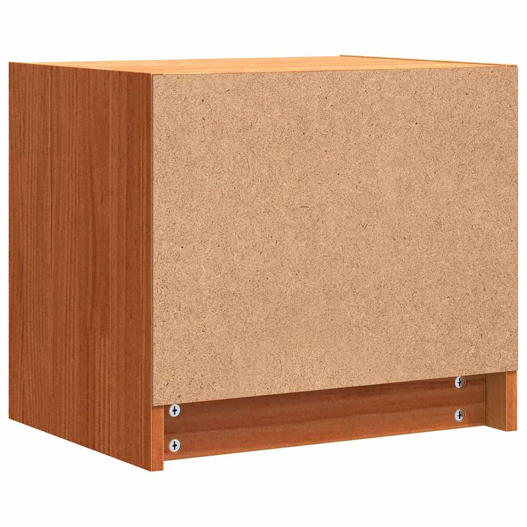 Nattbord med skuff 2 pcs Vokset Brun 40 x 30.5 x 35.5 cm Furu
