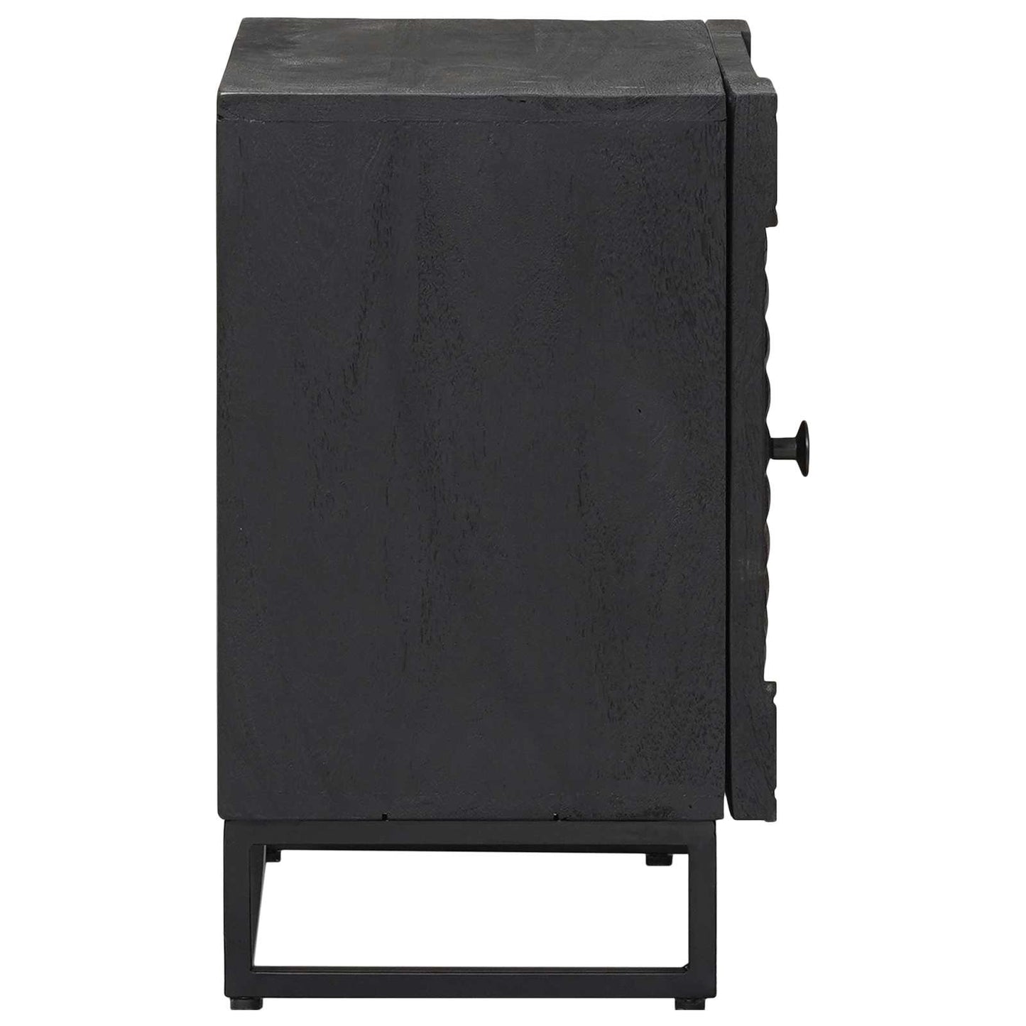Håndlaget sengeskap Svart 40 x 30 x 50 cm Massiv mango tre