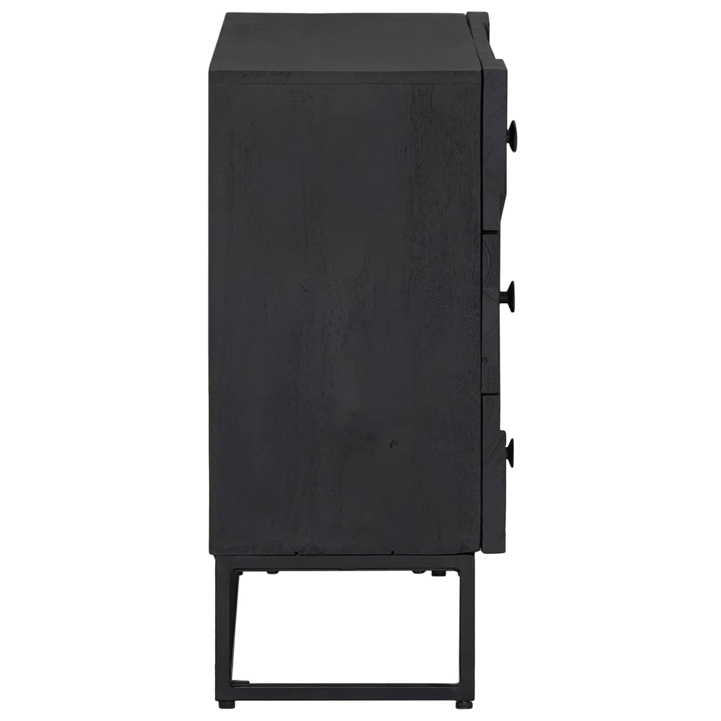 Skuffeskap med skuff Svart 75 x 30 x 65 cm