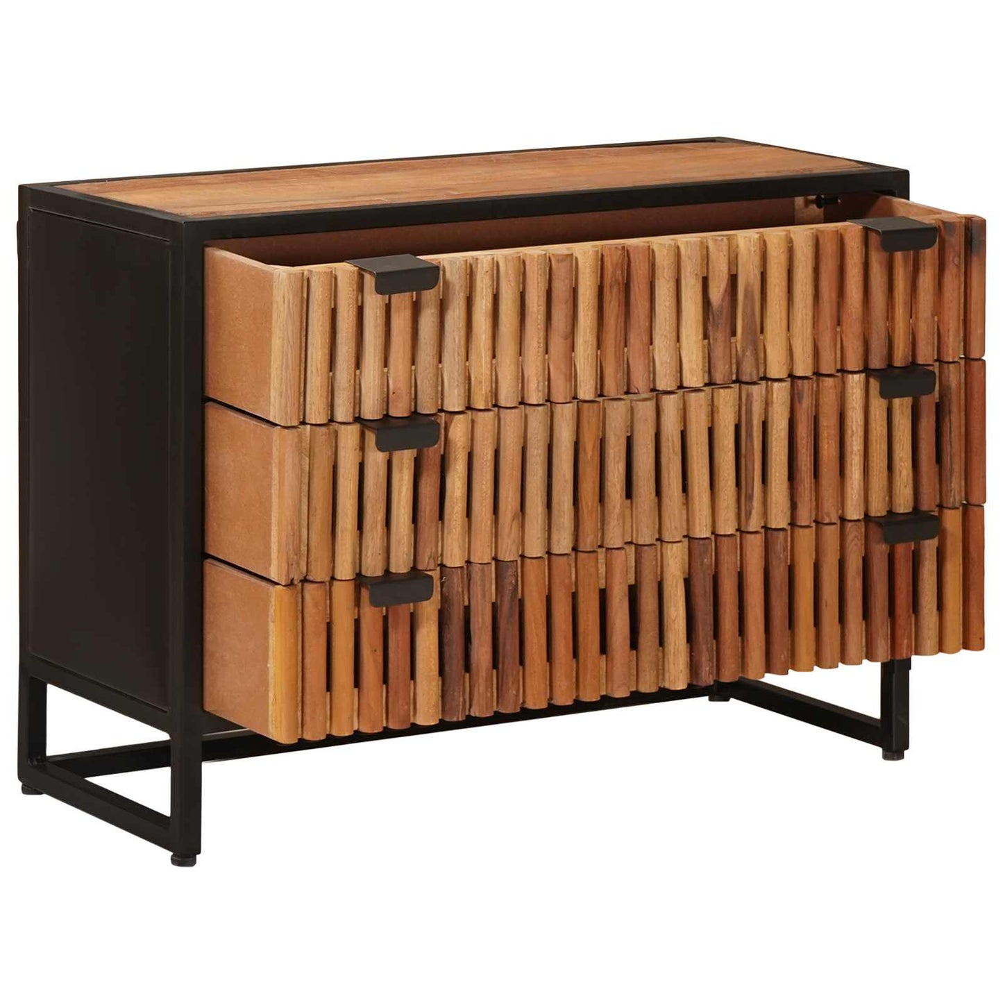 Skuffeskap 75 x 30 x 54 cm Massivt mango tre og konstruert tre
