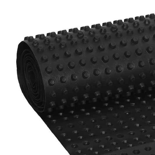Prikket dreneringsark Svart 0,5 x 20 m HDPE