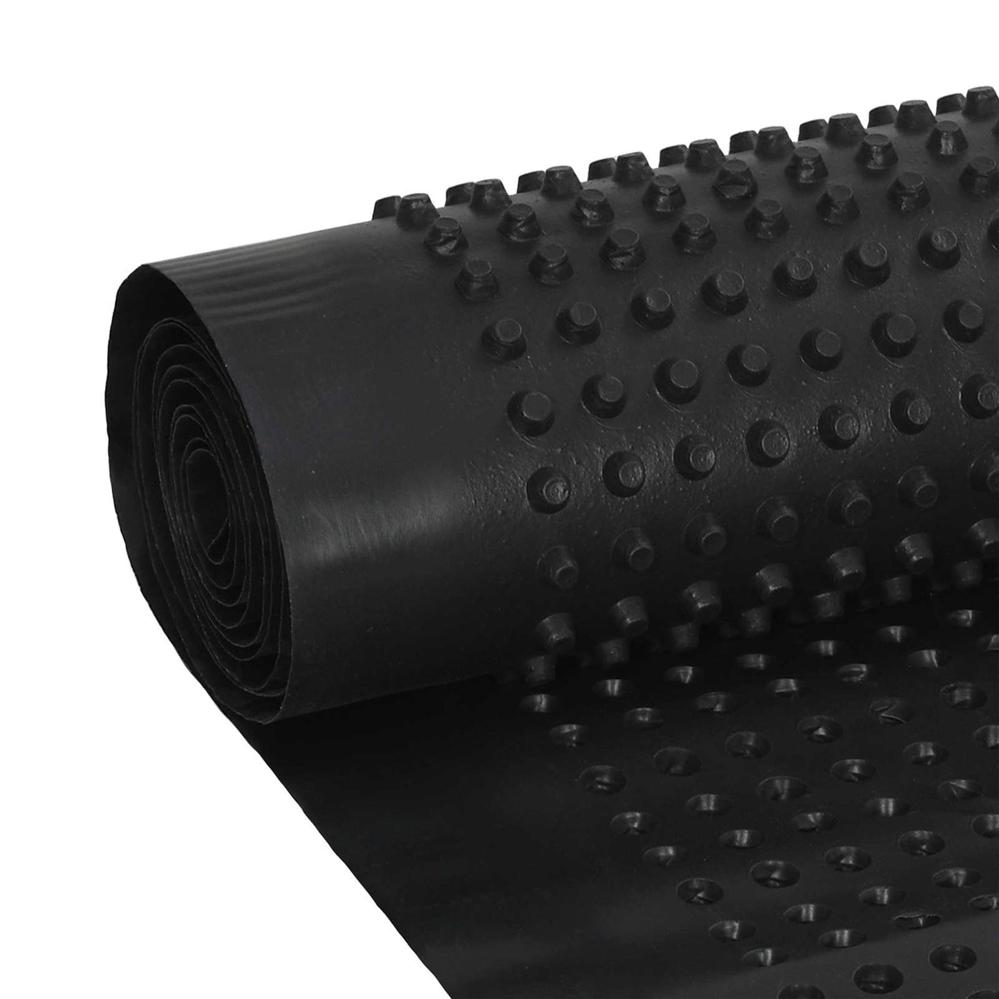 Prikket dreneringsark 2 pcs Svart 0,5 x 20 m HDPE