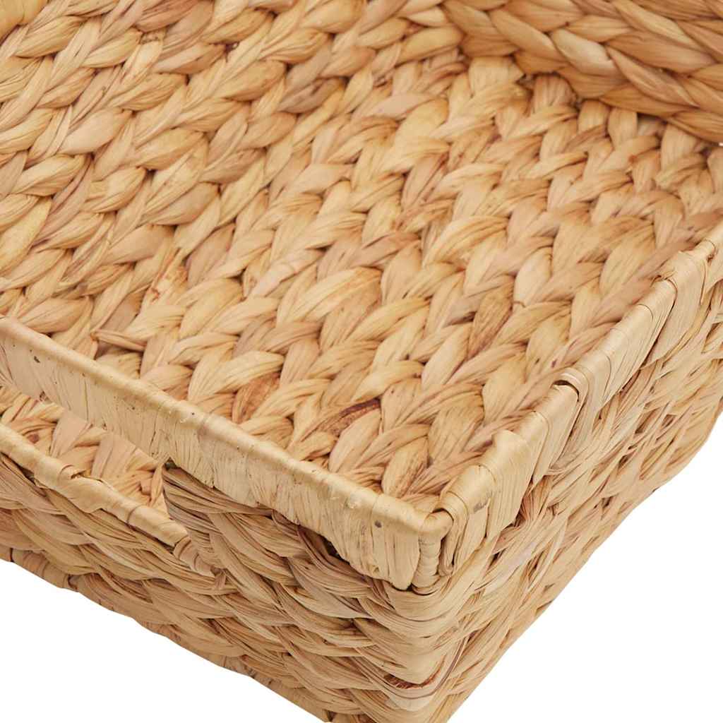 Oppbevaringskurver 2 pcs Naturlig 38 x 28 x 15 cm Vannhyasint