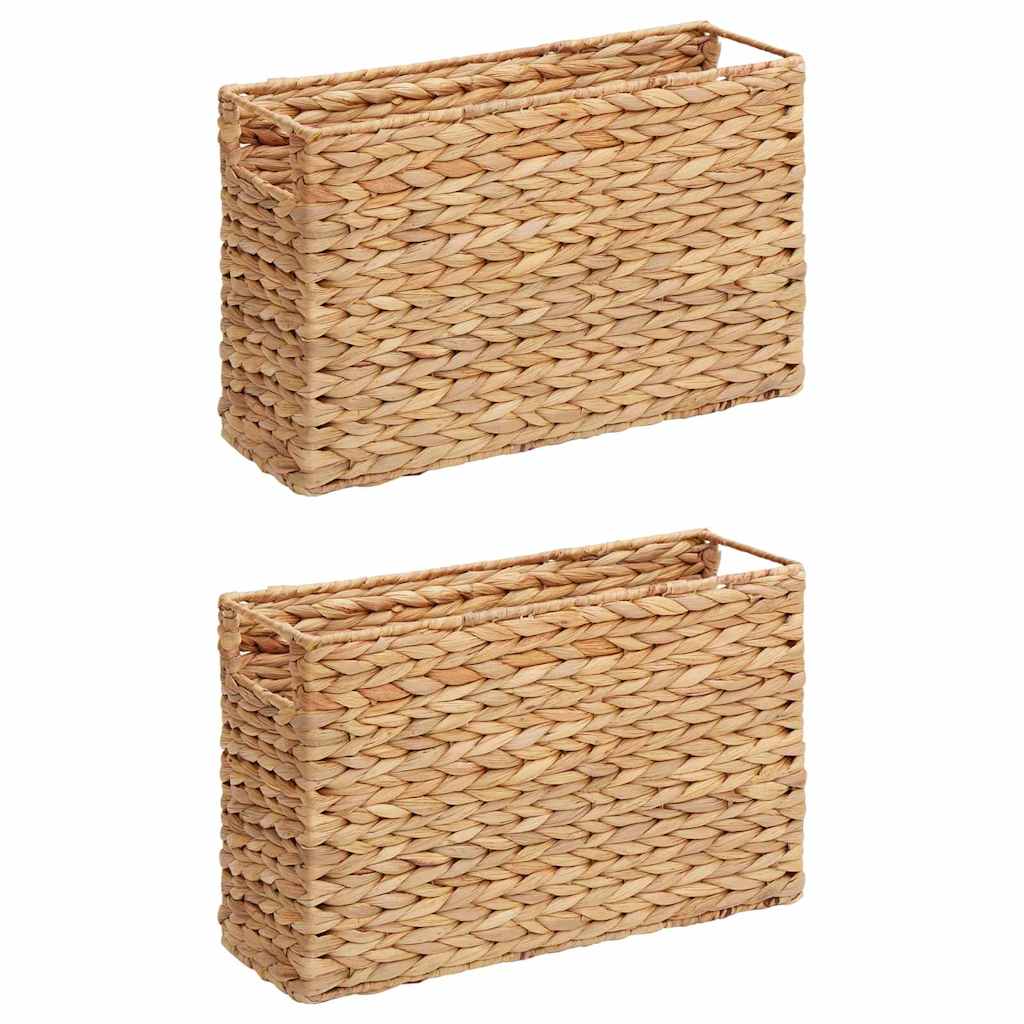 Magasinkurver 2 pcs Naturlig 39 x 14 x 25 cm Vannhyasint