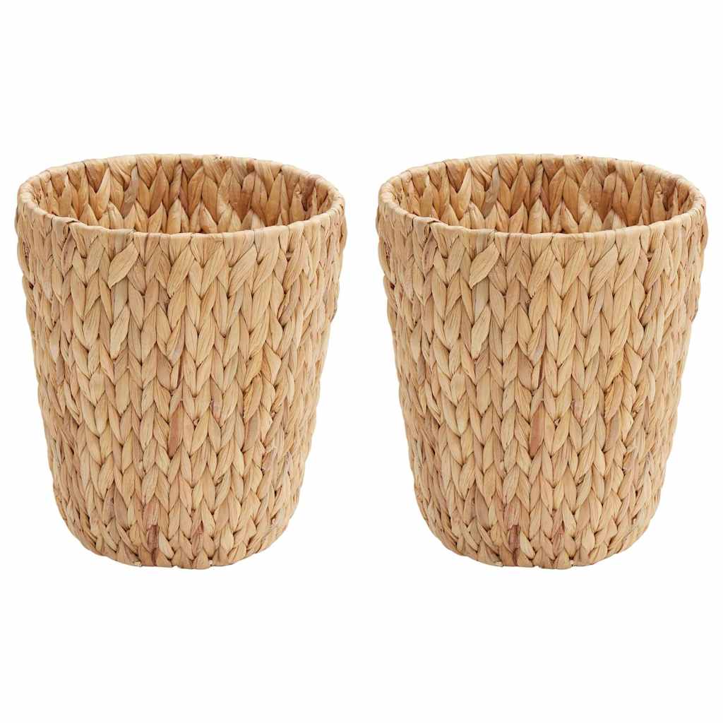 Avfallsbøtter for papir 2 pcs Naturlig 26 x 26 x 29 cm