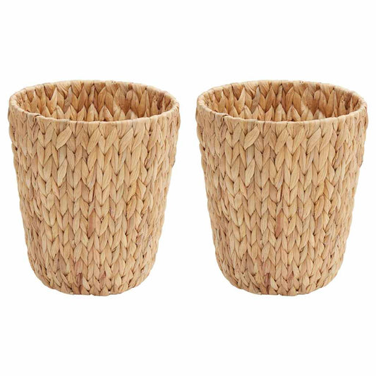 Avfallsbøtter for papir 2 pcs Naturlig 26 x 26 x 29 cm