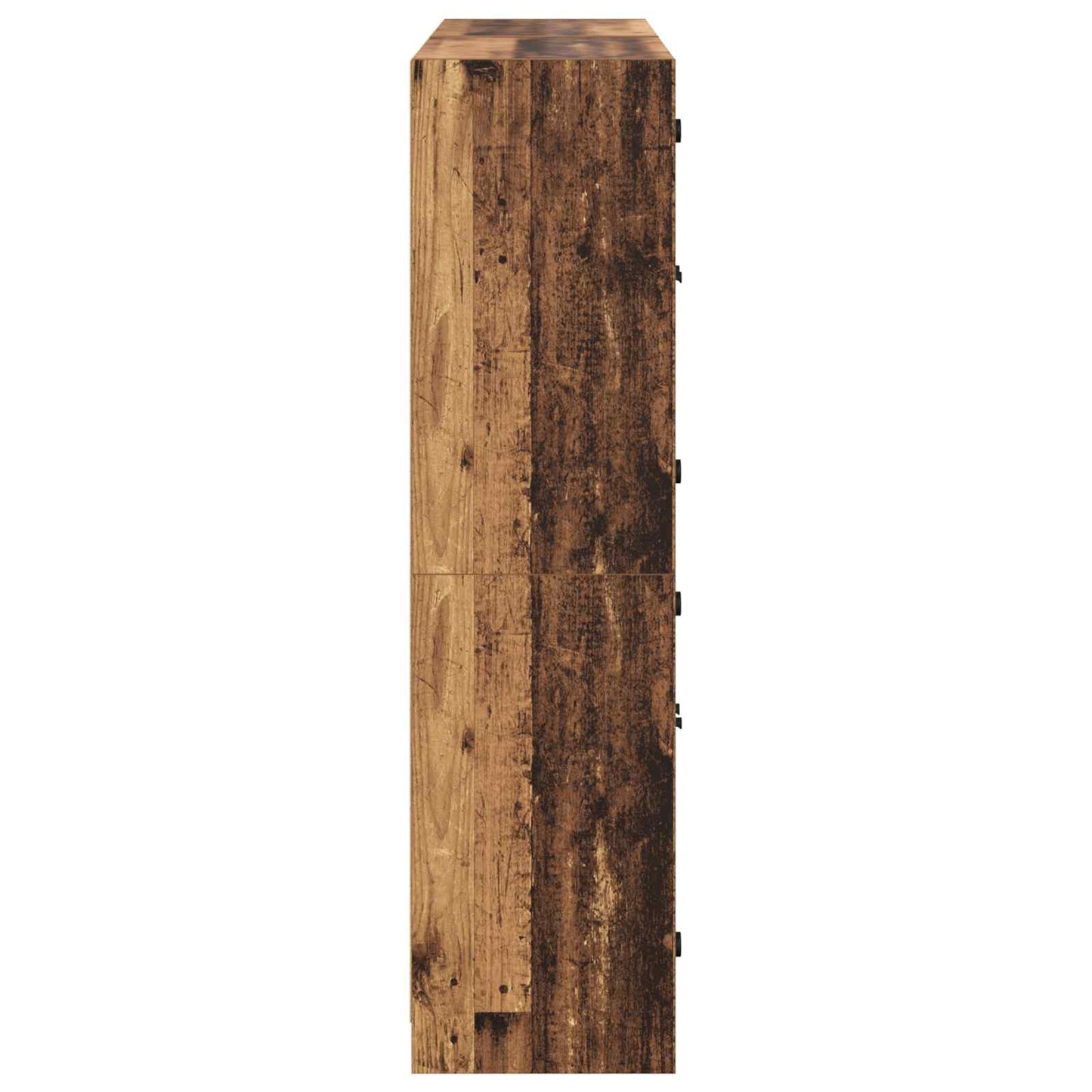 Høyskap 2 pcs Gamle tre 68 x 37 x 142 cm Konstruert tre