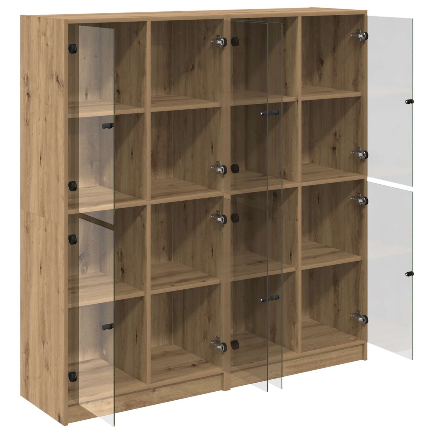 Høyskap 2 pcs Artisan Eik 68 x 37 x 142 cm Konstruert tre