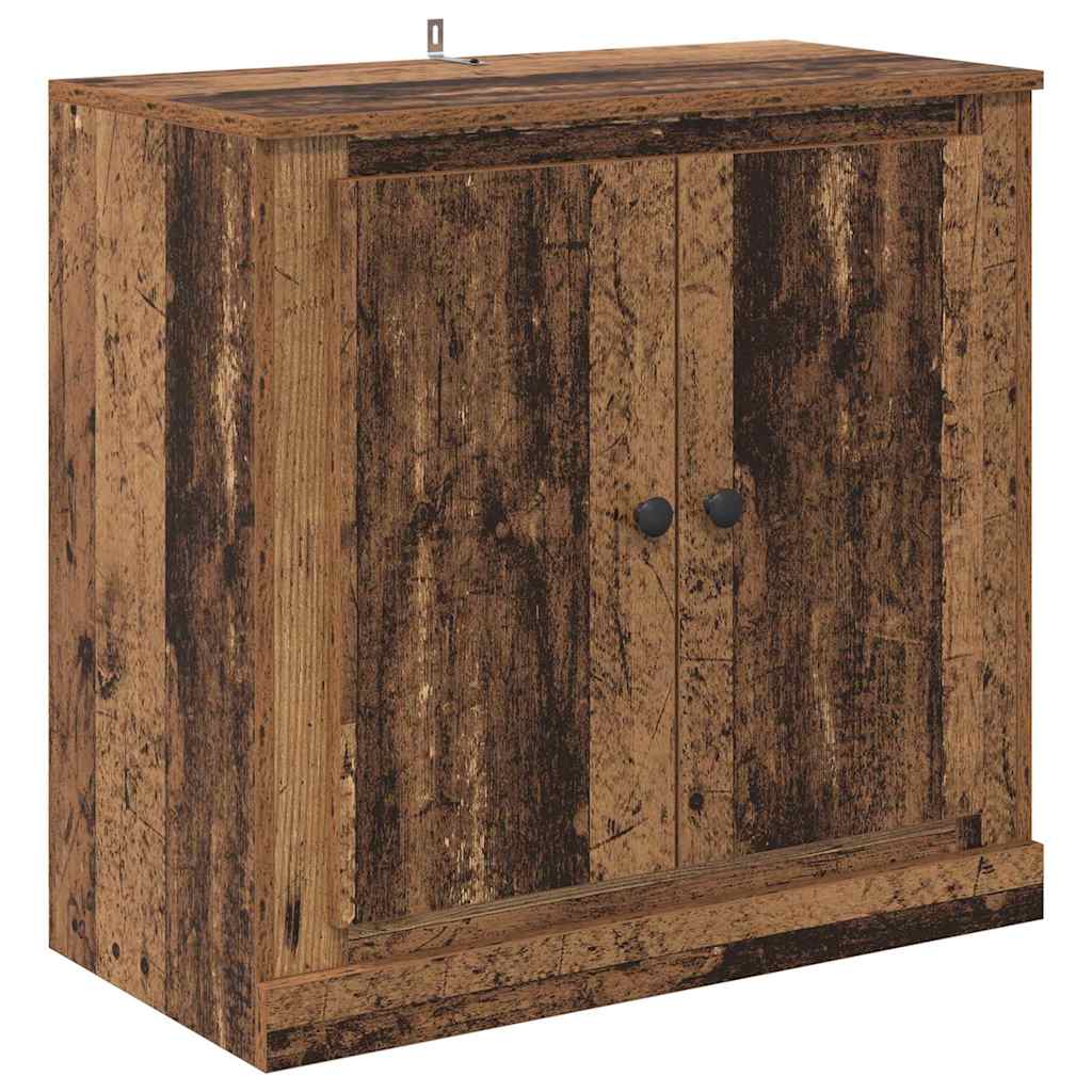 Skap 3 pcs Svart eik 210 x 35,5 x 67,5 cm Konstruert tre