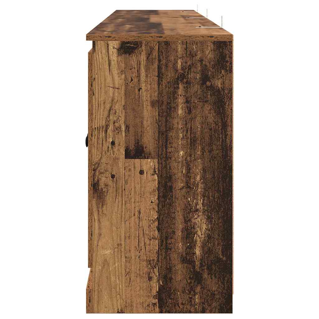 Skap 3 pcs Svart eik 210 x 35,5 x 67,5 cm Konstruert tre