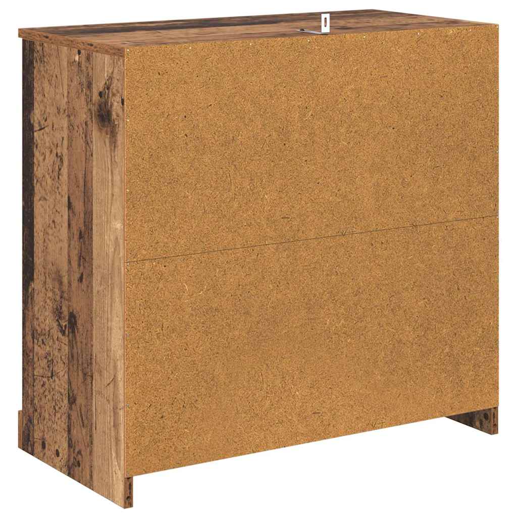 Skap 2 pcs Gamle tre 70 x 35,5 x 67,5 cm Konstruert tre