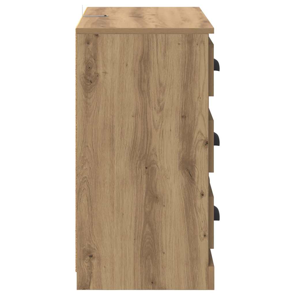 Skap 2 pcs Artisan Eik 70 x 35,5 x 67,5 cm Konstruert tre