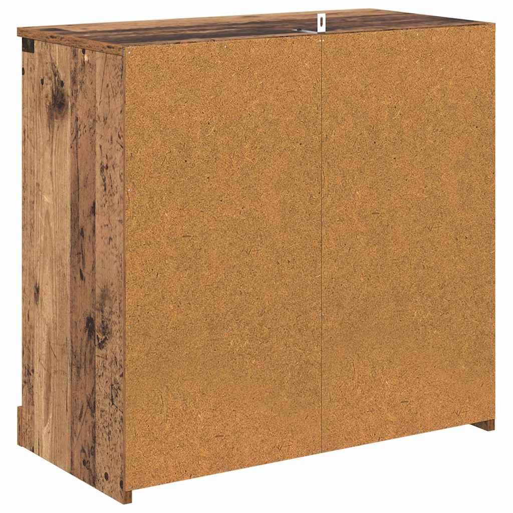 Skap 2 pcs Gamle tre 70 x 35,5 x 67,5 cm Konstruert tre