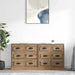 Skap 2 pcs Artisan Eik 70 x 35,5 x 67,5 cm Konstruert tre