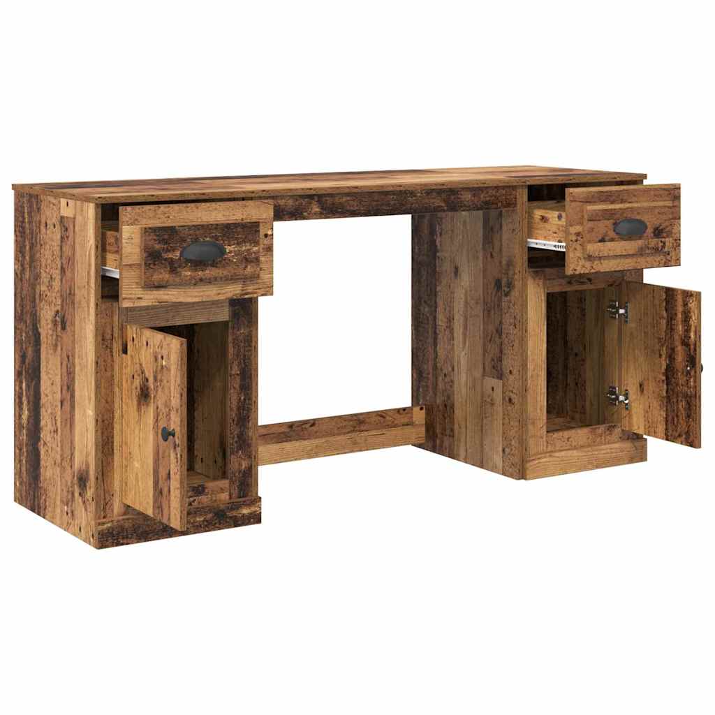 Skrivebord med skap Gamle tre 154,5 x 50 x 75 cm Konstruert tre vidaXL
