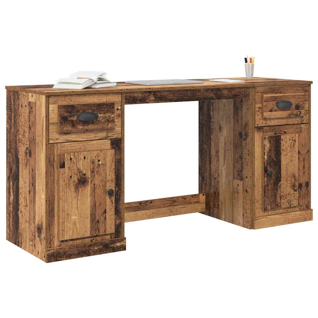 Skrivebord med skap Gamle tre 154,5 x 50 x 75 cm Konstruert tre vidaXL