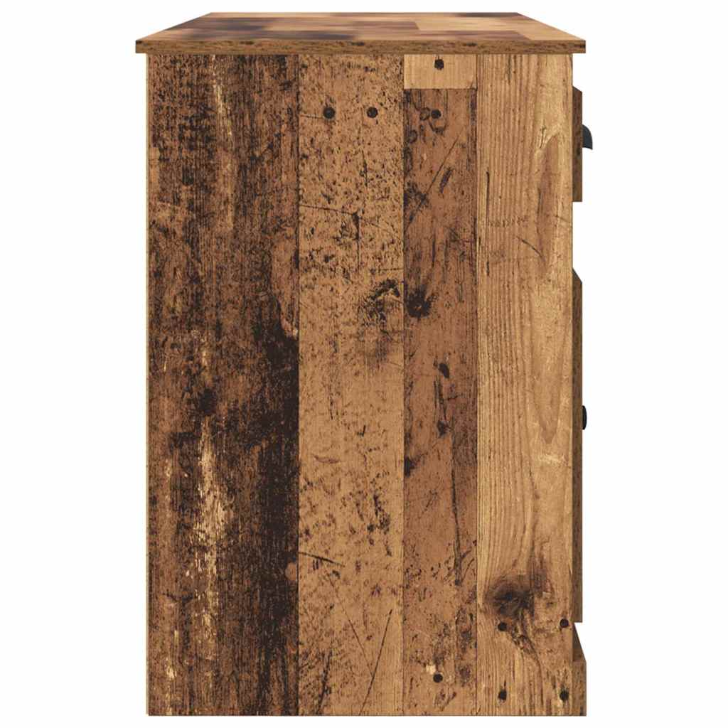 Skrivebord med skap Gamle tre 154,5 x 50 x 75 cm Konstruert tre vidaXL