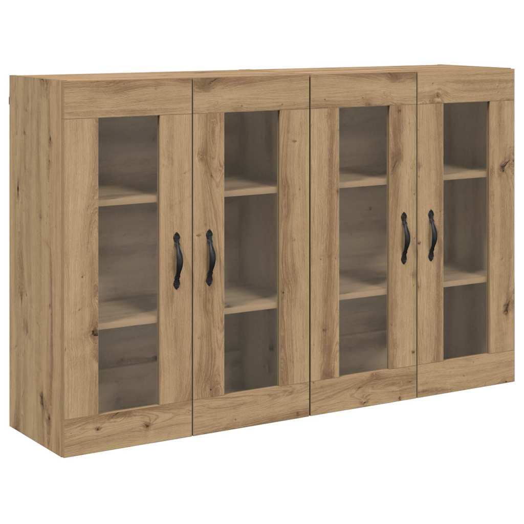 Vegghotell 2 pcs Artisan Eik 69,5 x 34 x 90 cm Konstruert tre