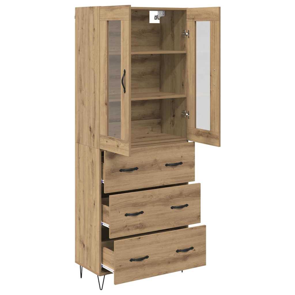 Høyskap Artisan Eik 69,5 x 34 x 90 cm Konstruert tre