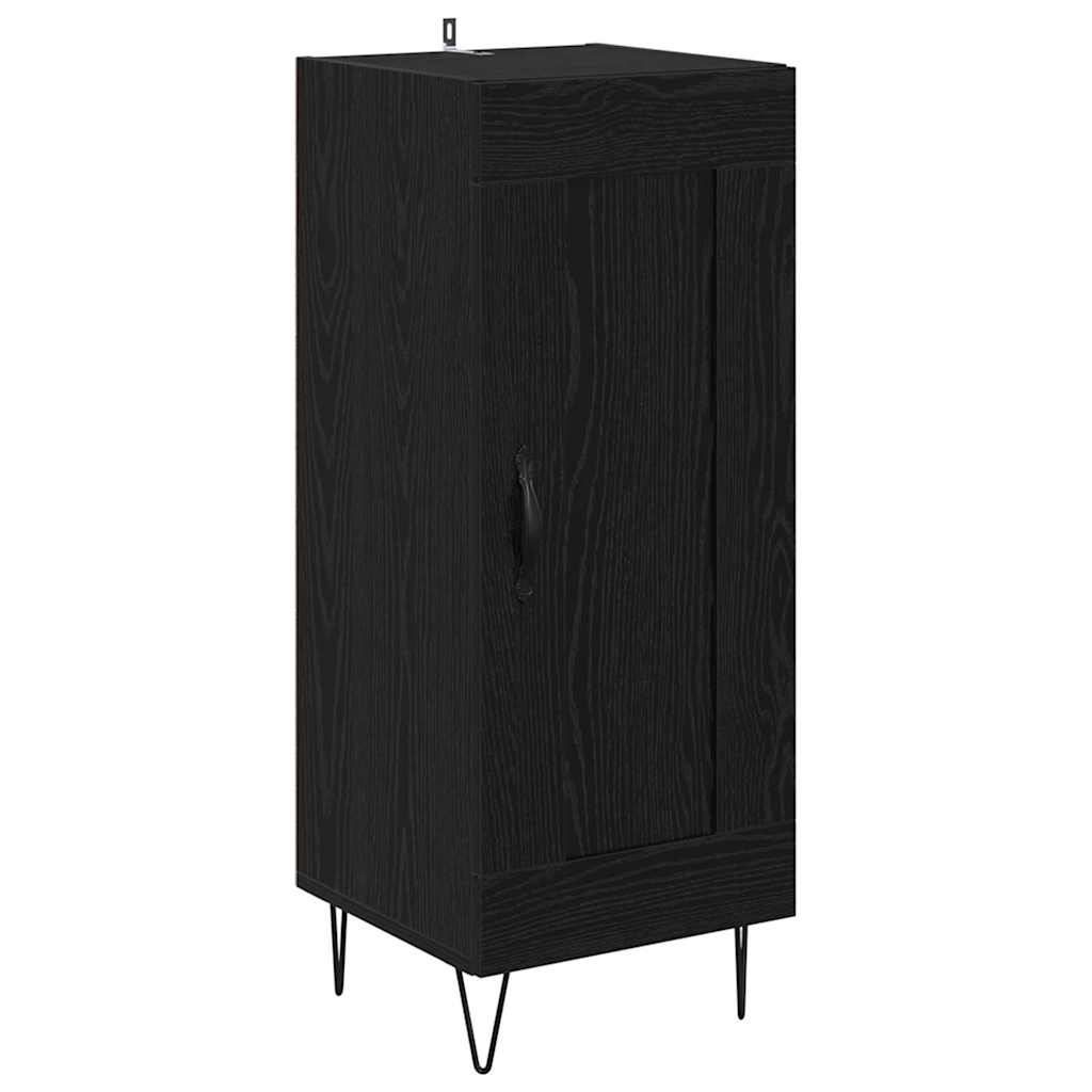 Høyskap Svart Eik 34,5 x 34 x 90 cm Konstruert tre
