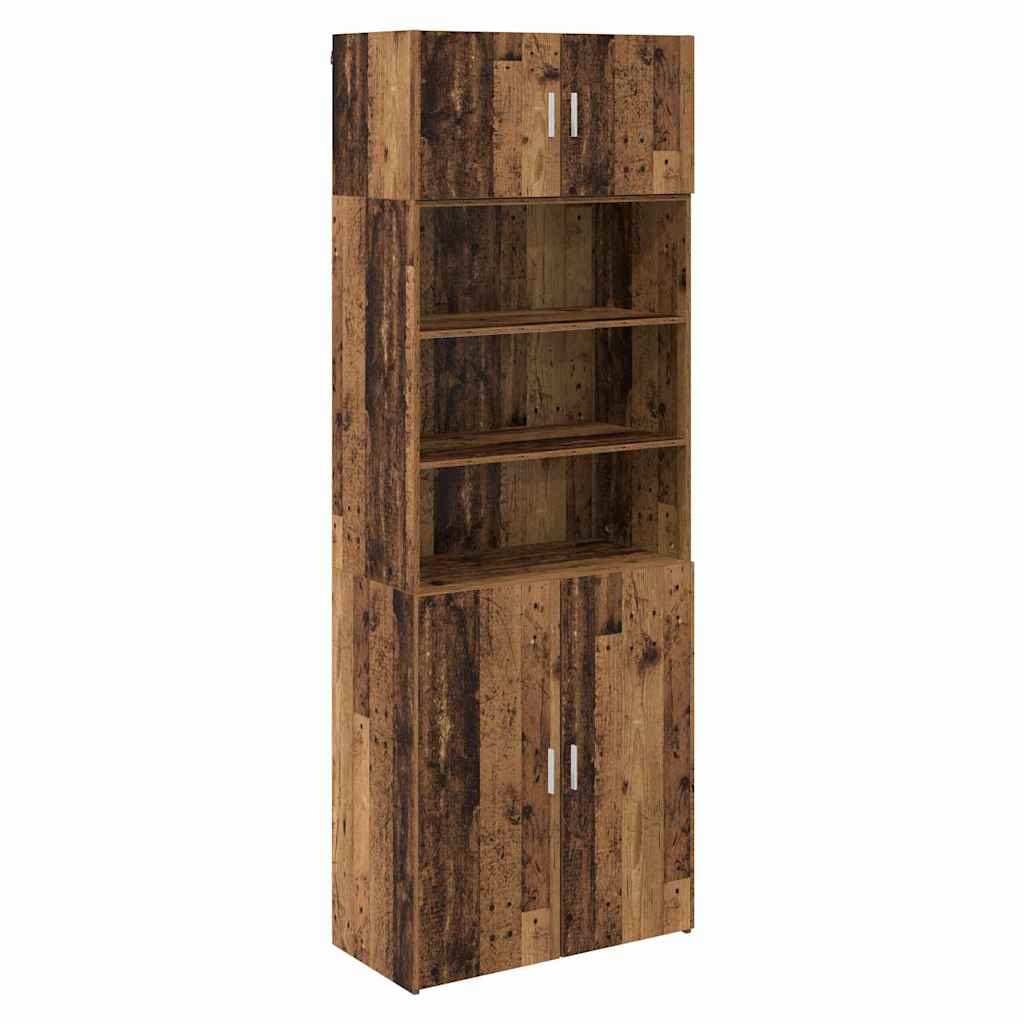 Oppbevaringsskap Gamle tre 80 x 42,5 x 225 cm Konstruert tre vidaXL